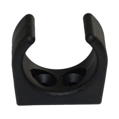 Boat Hook Storage Clip with Twin Fixing Holes for 1 1/4 Pole Tubes Fishing Use
