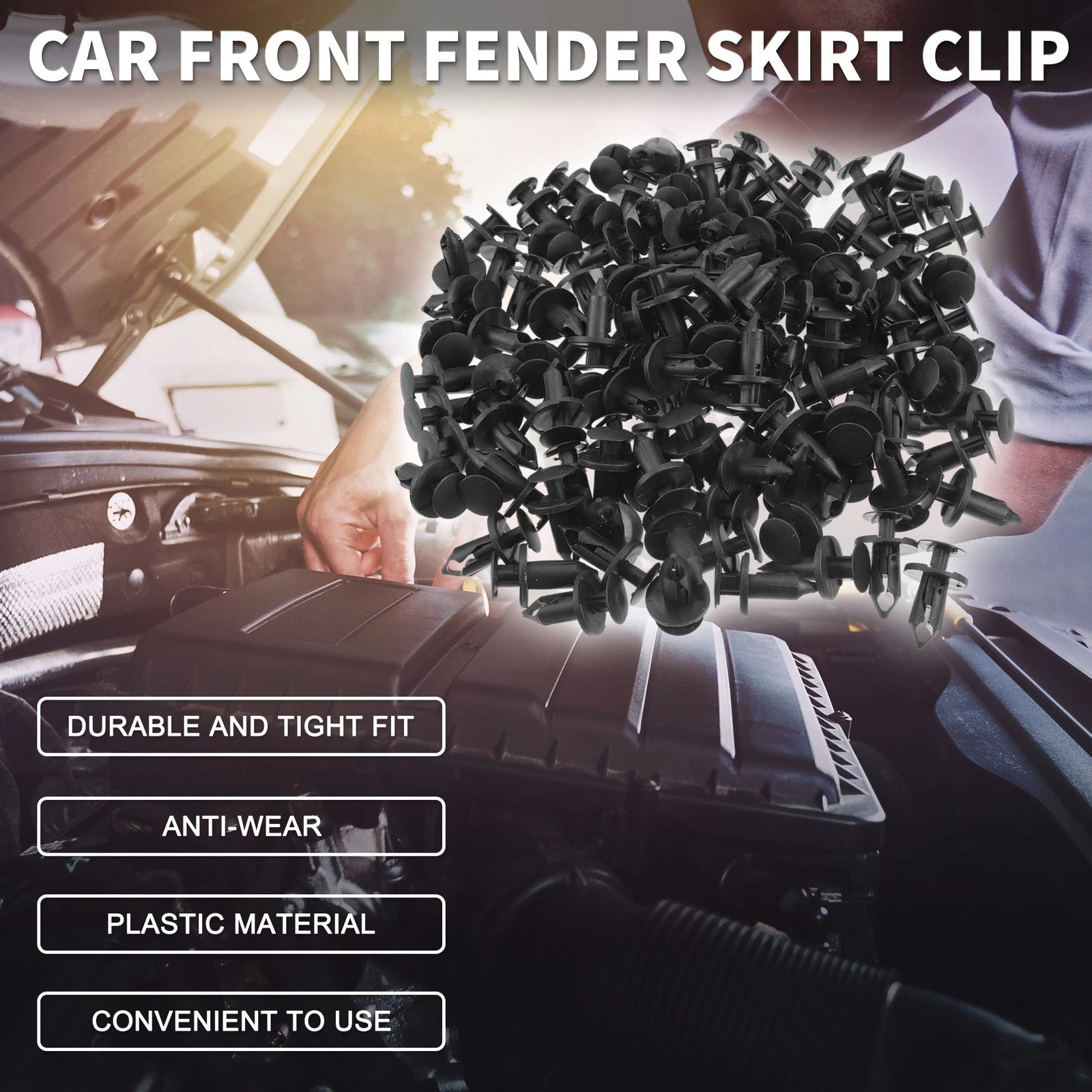 Front Fender Skirt Clip Kit for Ford Escape (2008–2012)