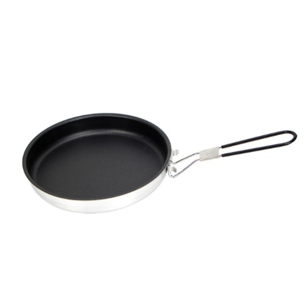 Folding Nonstick Camping Skillet for Compact Cooking (24x43x4cm)