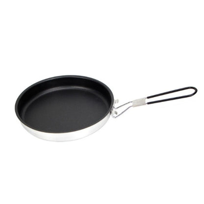 Folding Nonstick Camping Skillet for Compact Cooking (24x43x4cm)