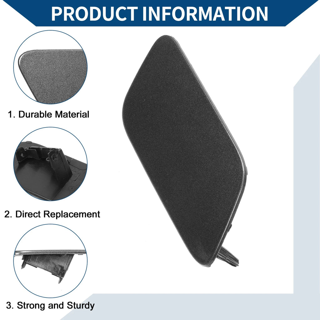 Front Right Washer Nozzle Cover Cap for Audi Q7 (2016–2021) Gray