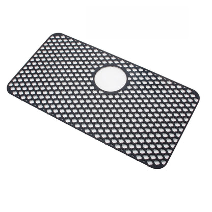 Silicone Sink Mat 66cm with Drain Holes for Dish Drying and Protection