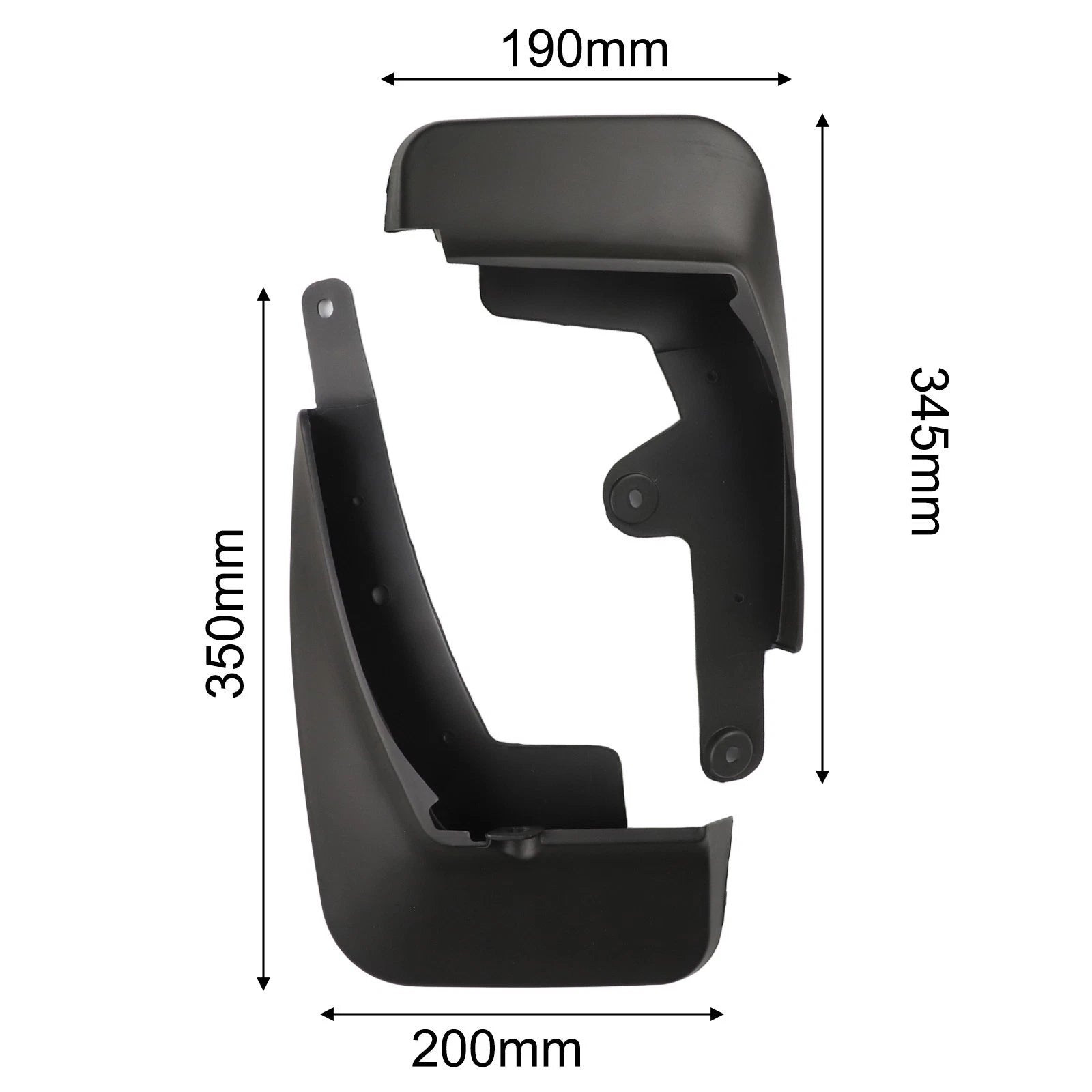Set of 4 Mudflaps for Mazda CX30 (2020–2023)