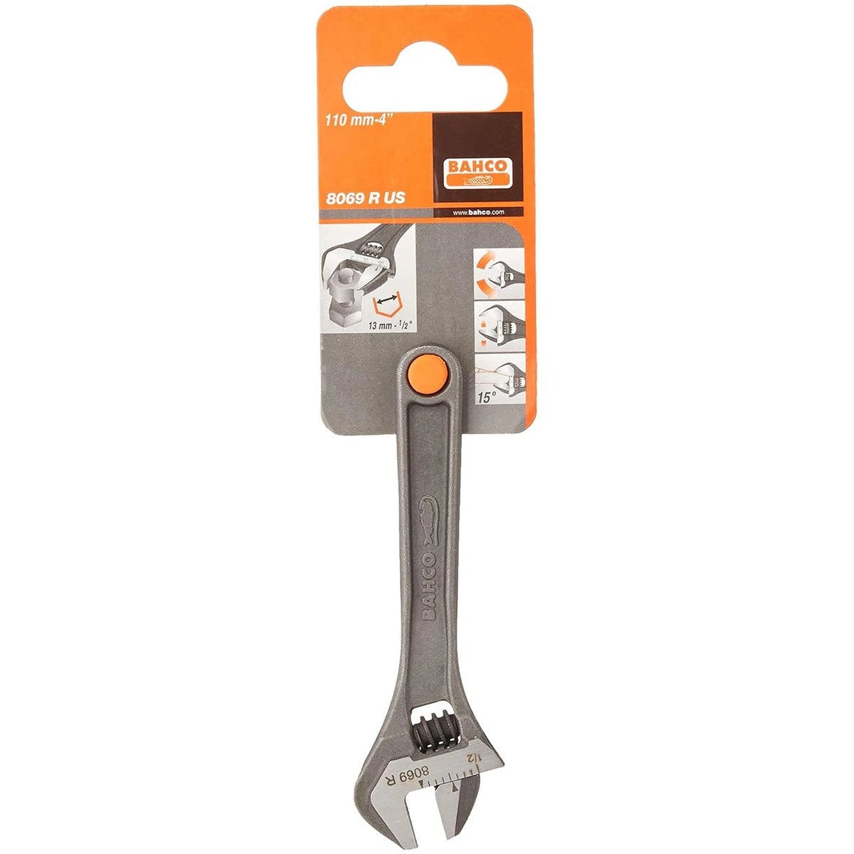 4" Adjustable Wrench for Bahco