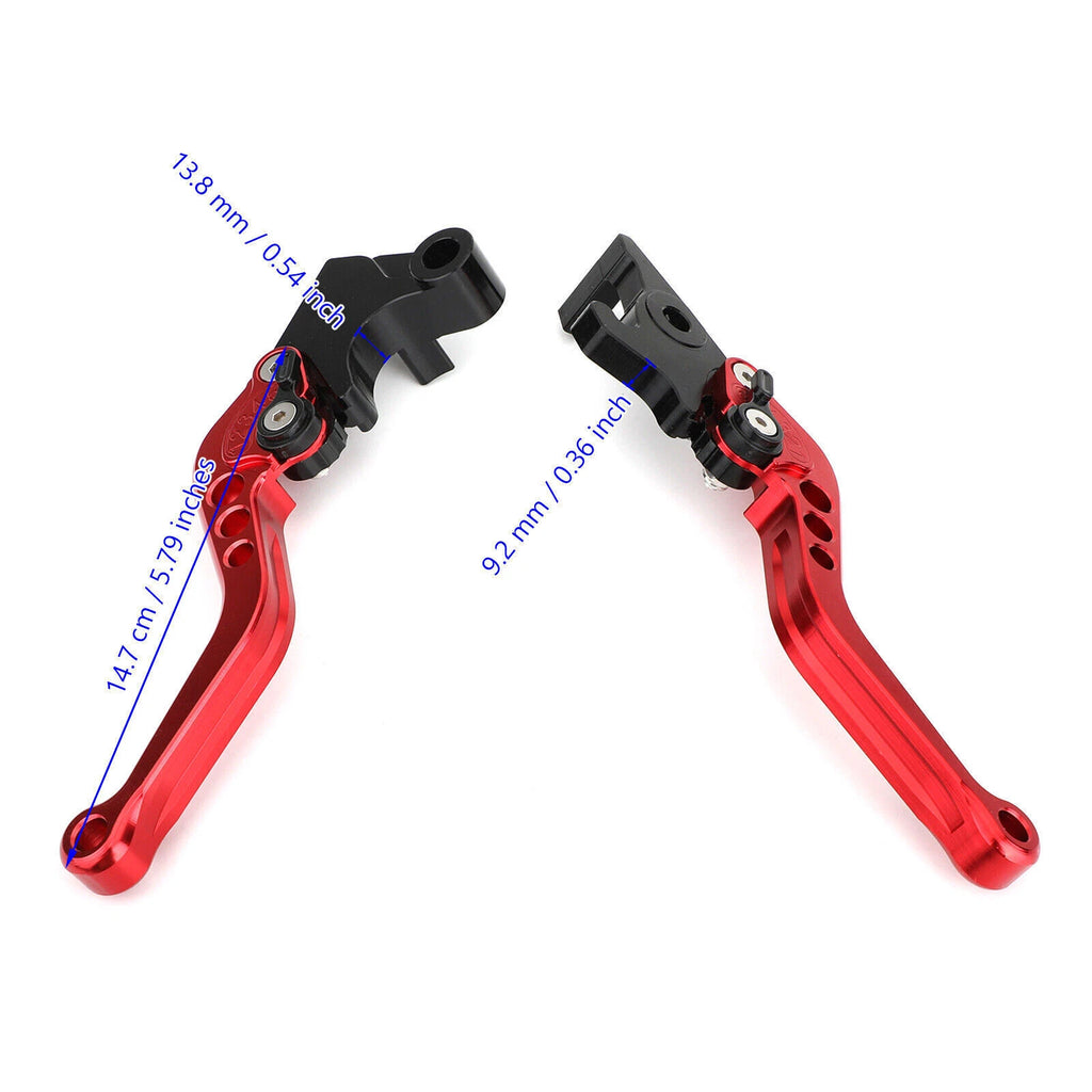 Brake Clutch Levers for Yamaha YZF R3 R25 MT 25 (2015–2017) Red T9