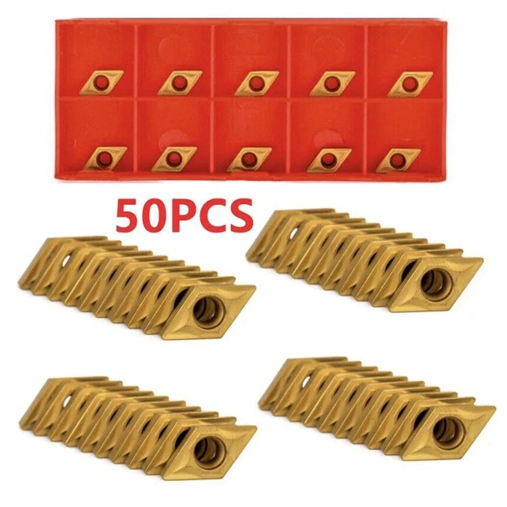 50Pcs DCMT070204 YBC251 Inserts for Lathe Turning