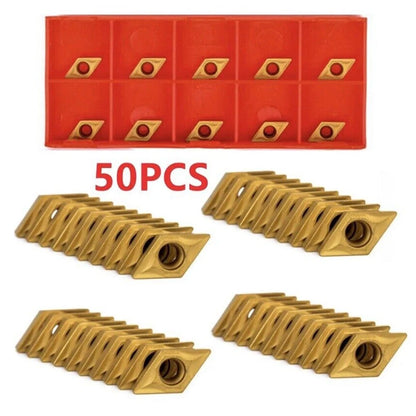 50Pcs DCMT070204 YBC251 Inserts for Lathe Turning