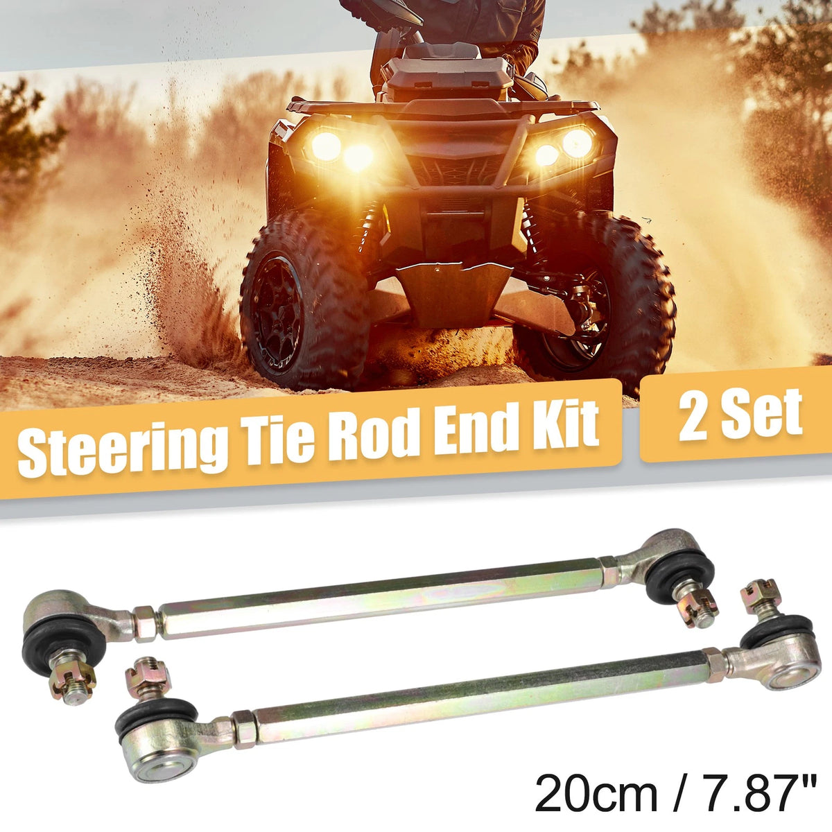 Set of 2 Steering Tie Rod Ball Joints for 50cc ATV (Fits )