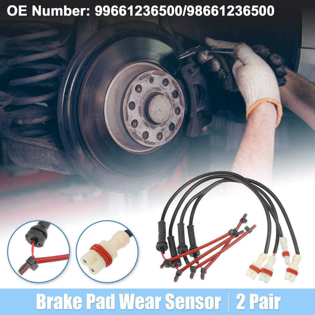 2X Rear Brake Pad Sensor for Porsche Boxster