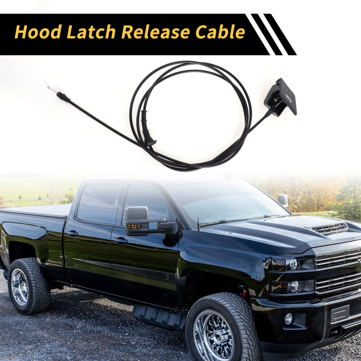 Hood Latch Release Cable Replacement for Chevrolet Silverado (1999–2013)