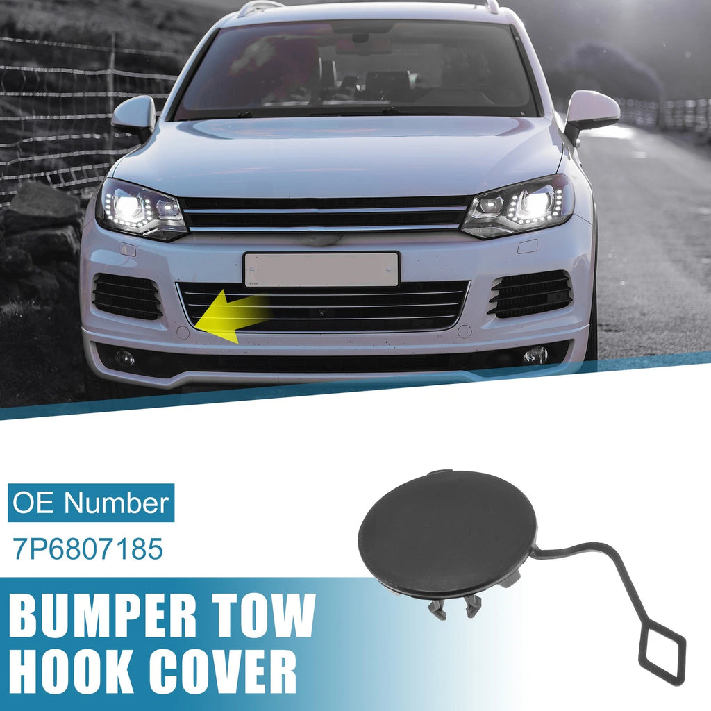 Front Bumper Tow Hook Cover Replacement for VW Touareg (2011–2017)
