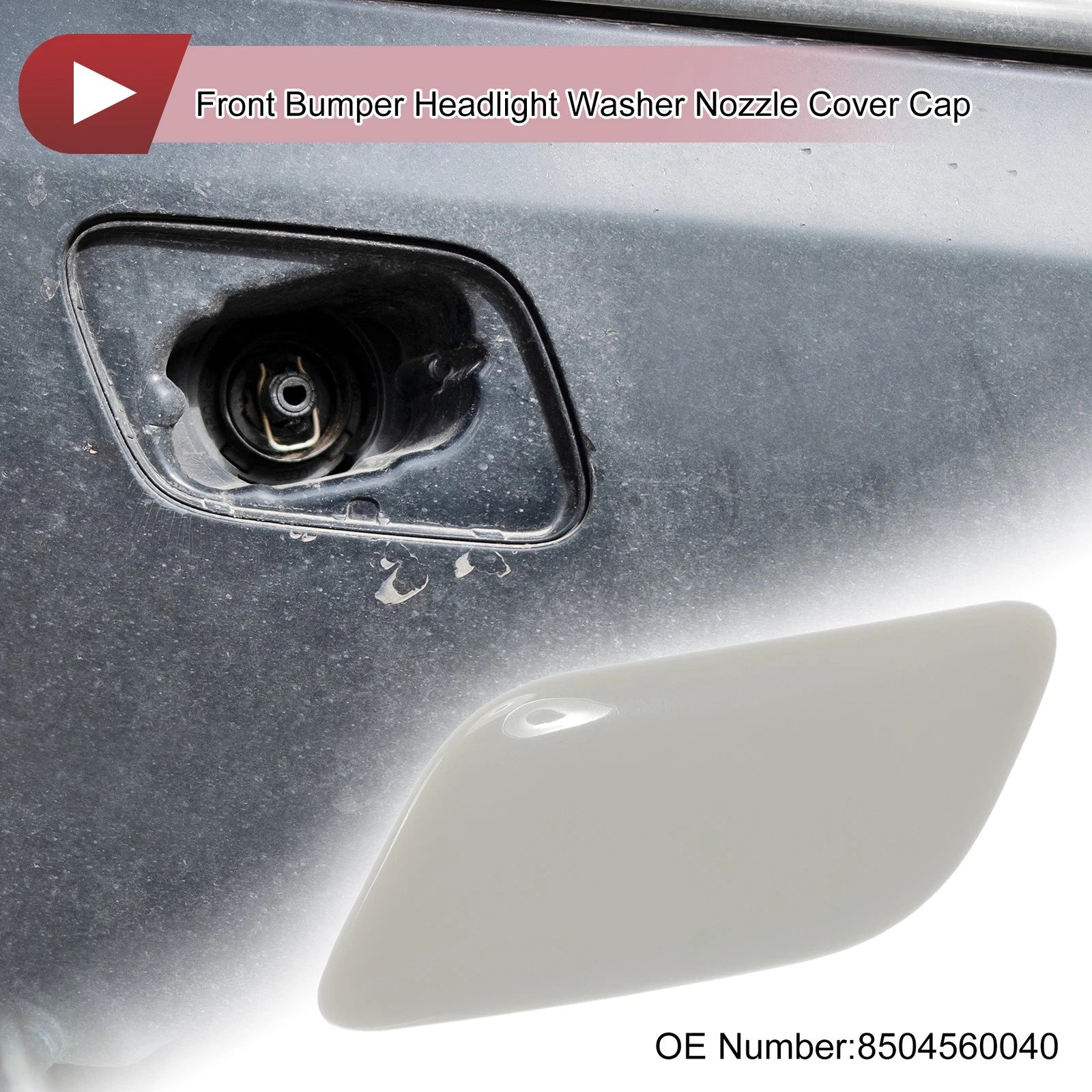 Front Left Washer Nozzle Cover Cap for Lexus LX570 (2008–2011) Unpainted