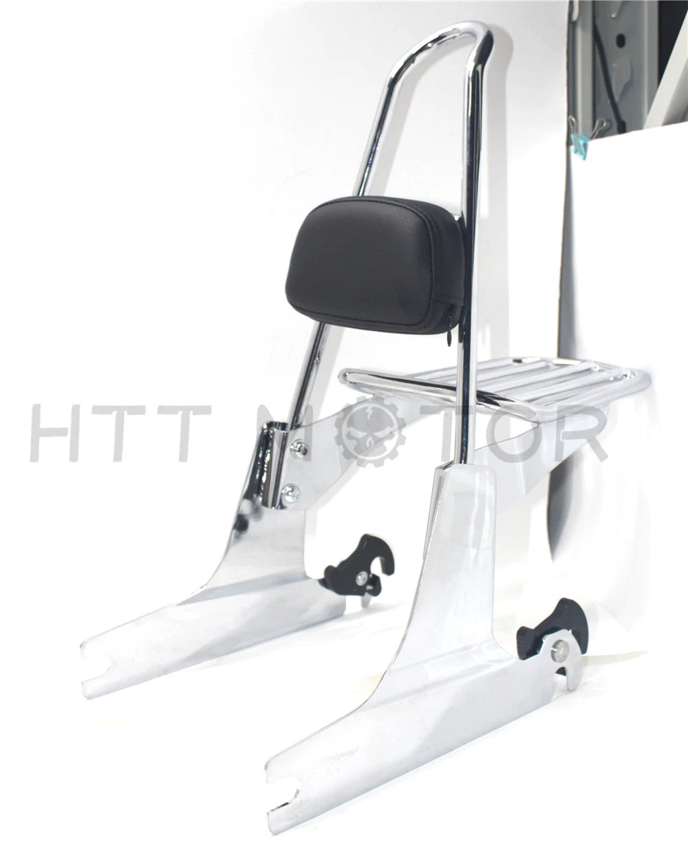 Detachable Sissybar Backrest Luggage Rack for Harley Dyna (2007–2016)
