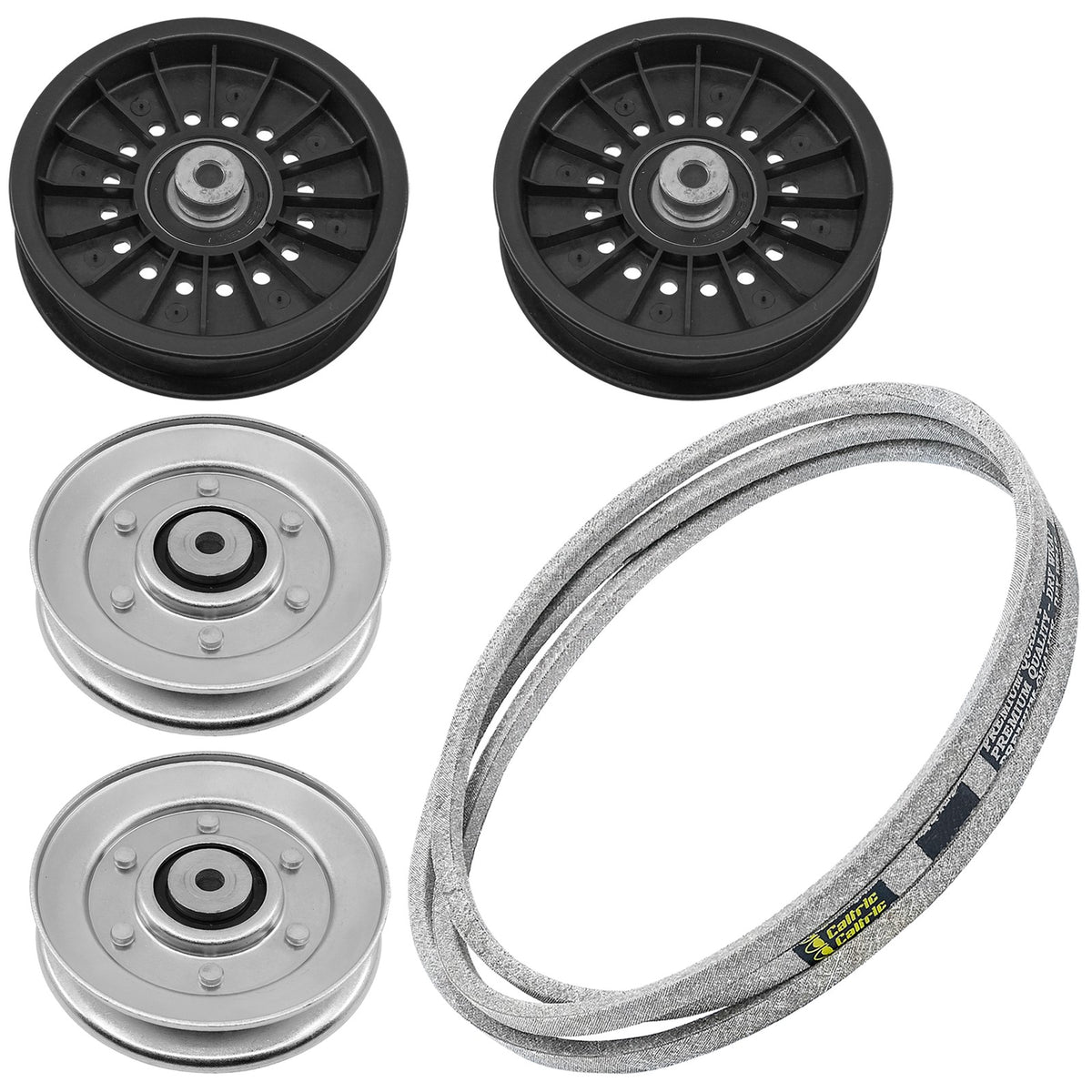 Pulleys with Drive Belt for John Deere EZTRAK Z435 Z445 Z465 (2010–2024)
