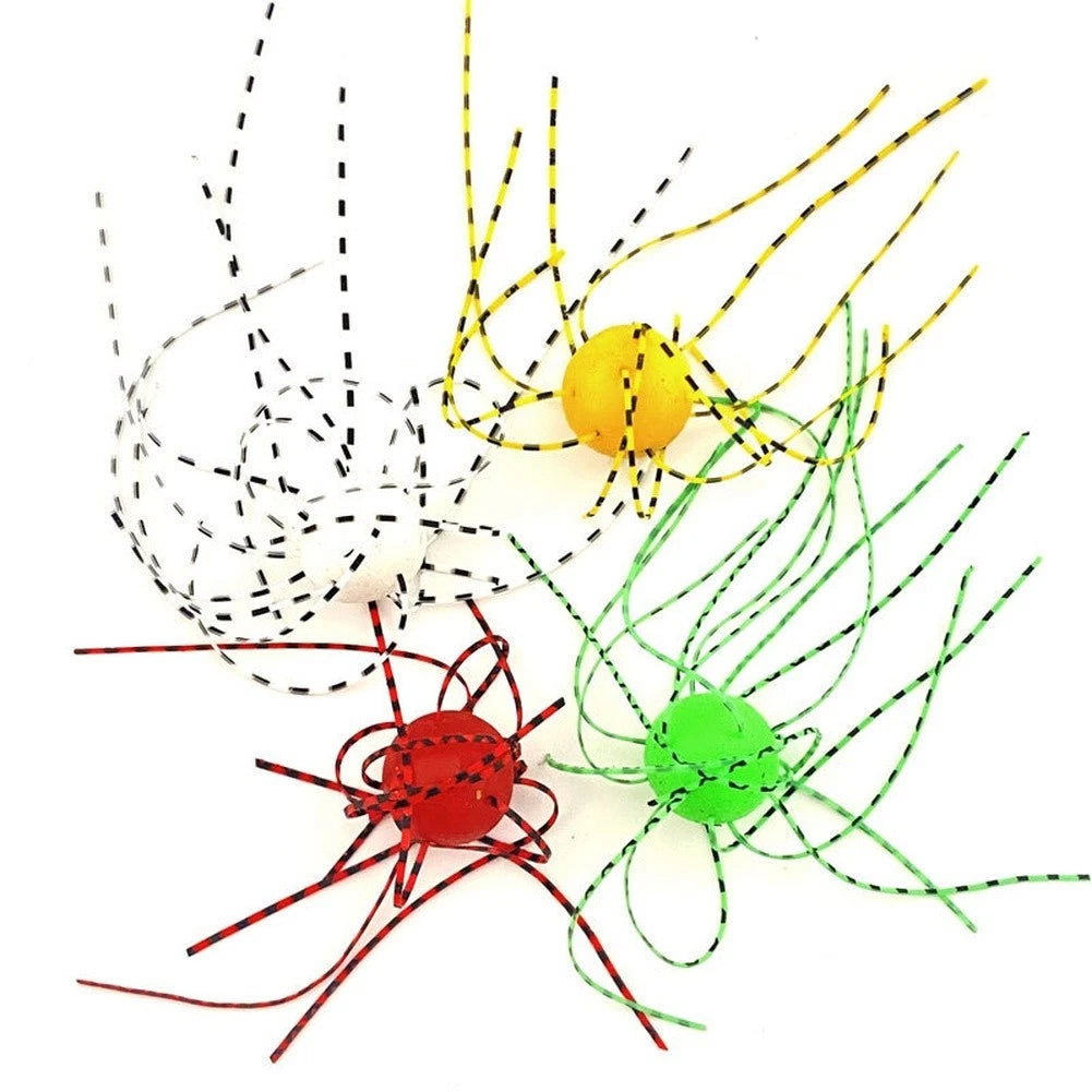 10Pcs Soft Bait with Tentacles for Topmouth Culter (Glow)