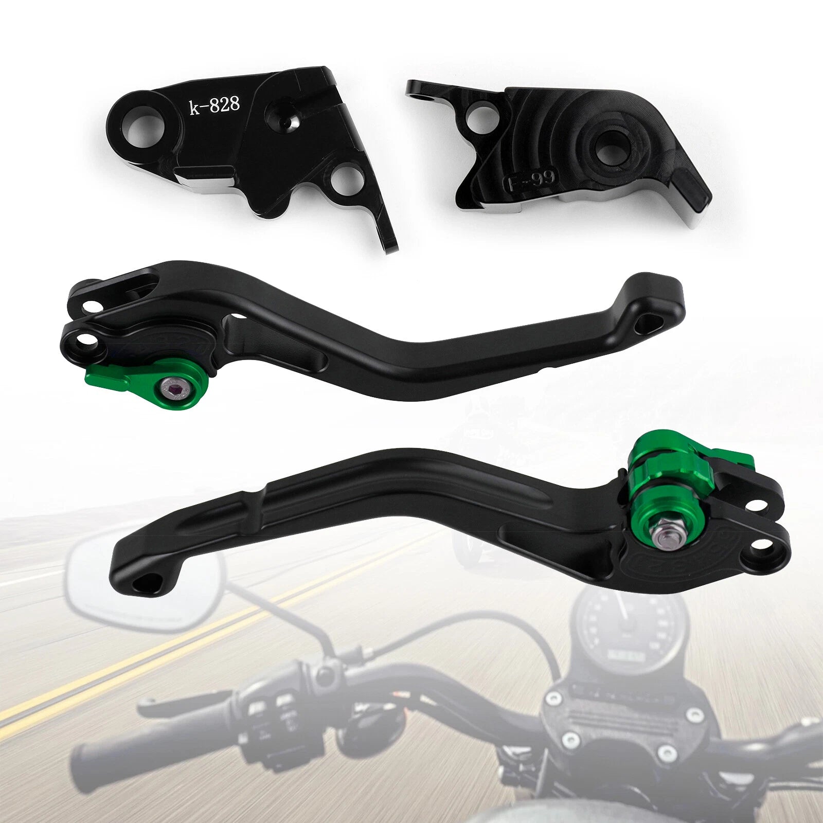 Short Clutch Brake Lever for Kawasaki ZX10R/RR/KRT (2016–2017) T9