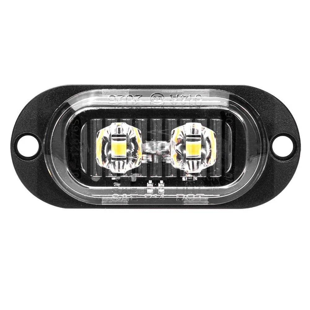 12 Volt 24 Volt Truck Trailer 2 LED Lens Stripe Side Marker Lights ABS PC