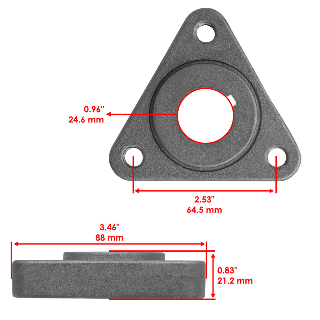 Spindle Pulley Hubs w Bolts for Toro Z Master (2008–2014)