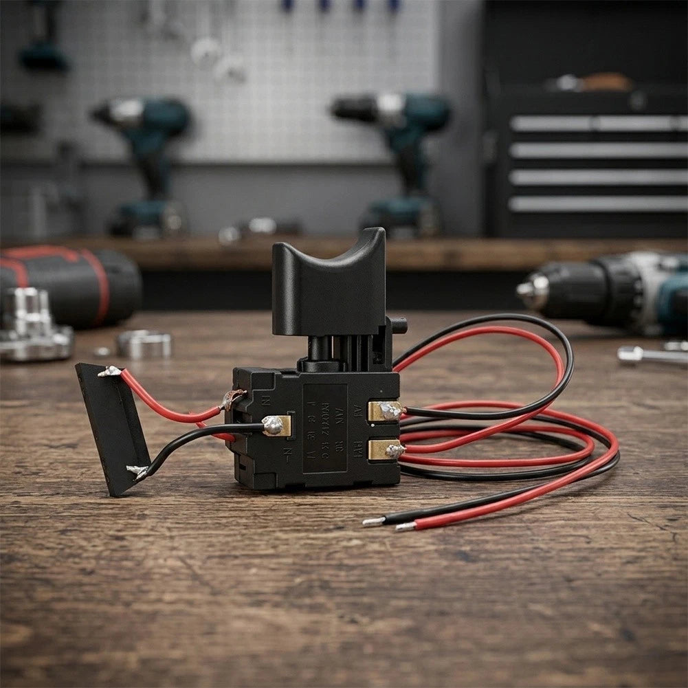 Electric Drill Dustproof Control Push Button Trigger-Switch DC 7.2-24V