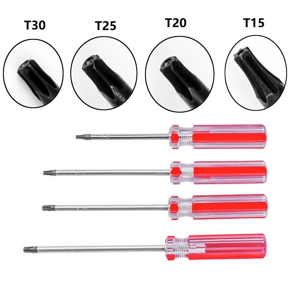 Set of 4 Screwdrivers for Wireless Controller - Chromium Vanadium Alloy Steel