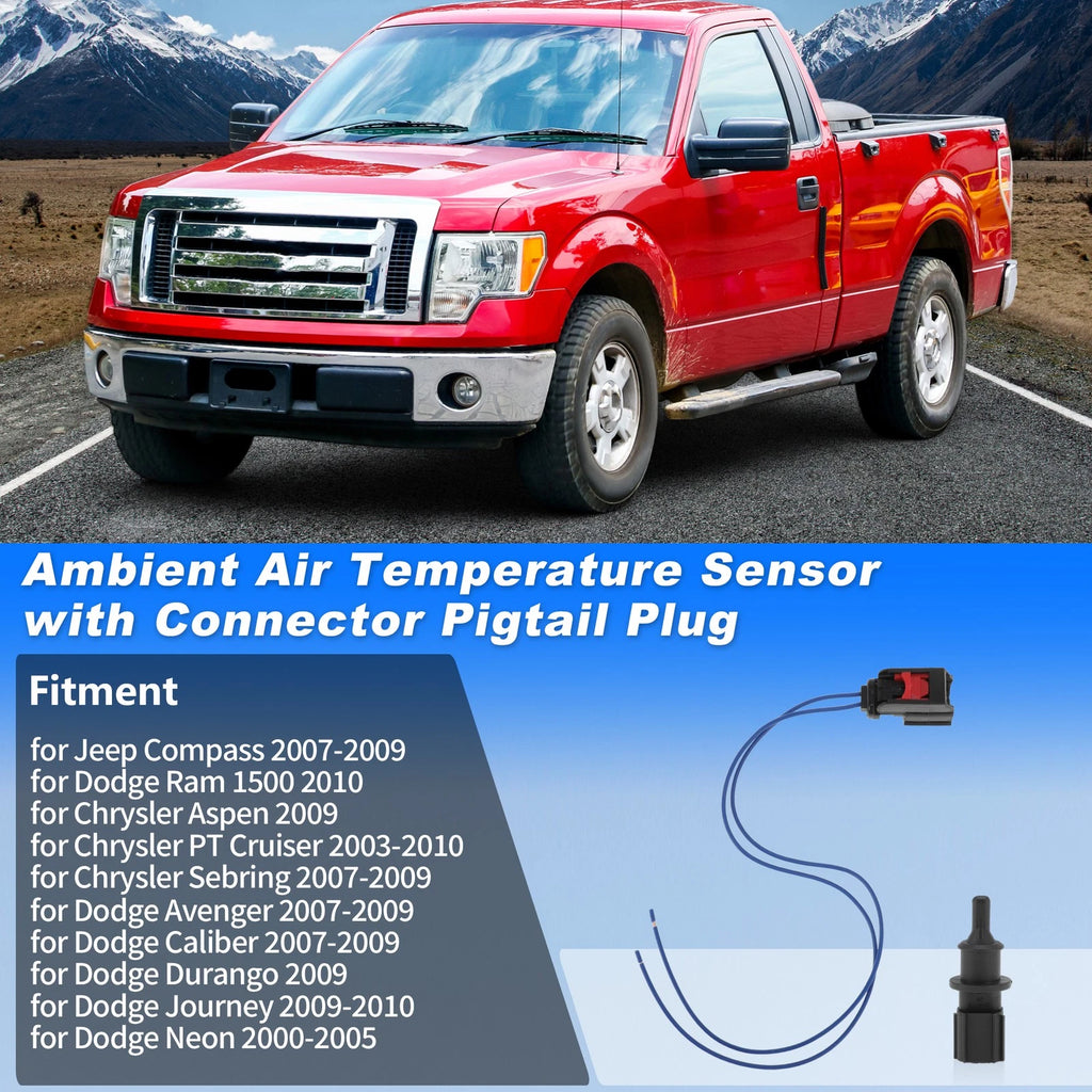 Ambient Air Temperature Sensor with Connector for Jeep Wrangler (2018–2024)