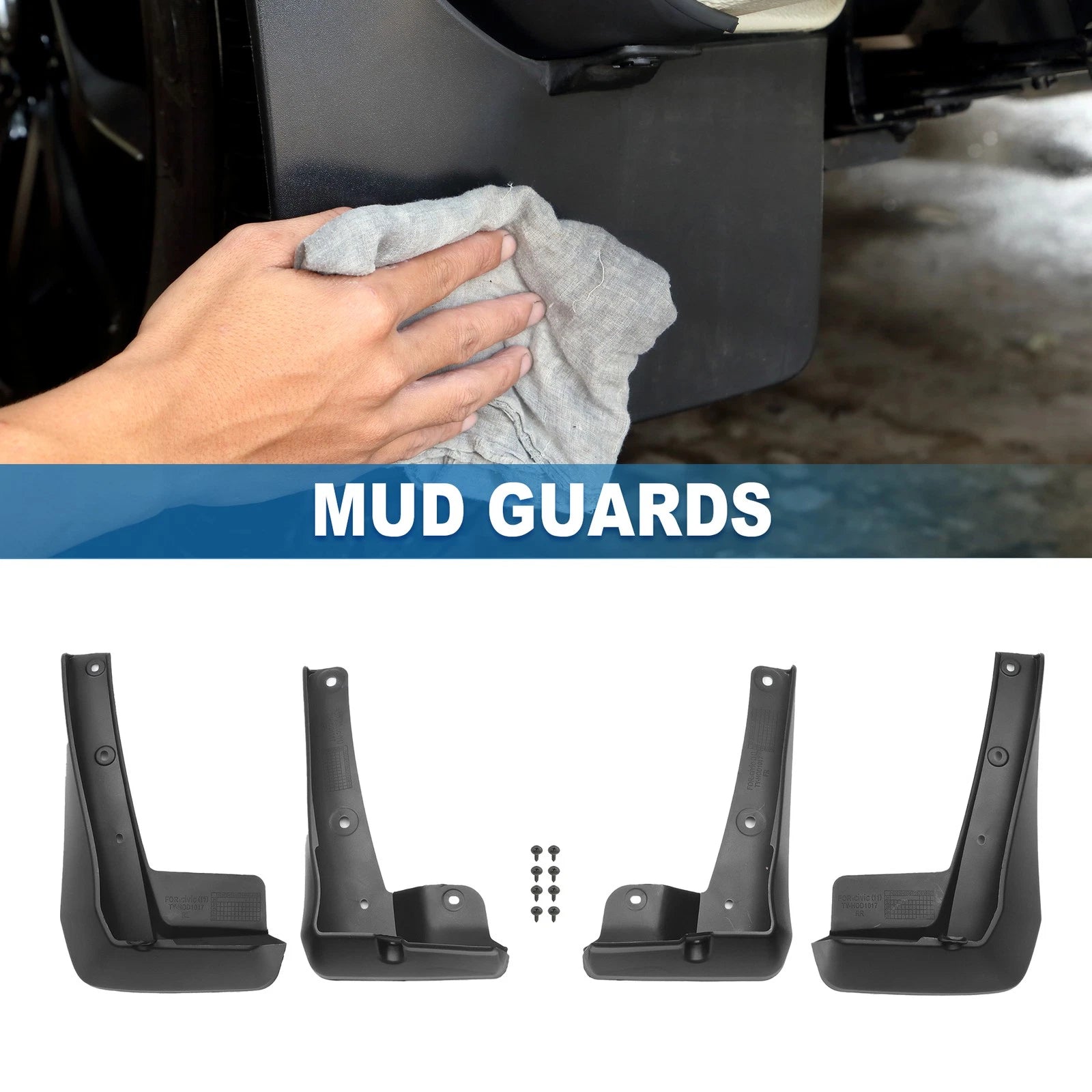 Mud Flap Splash Guard Mud Guard for Honda Civic Sedan (2022–2024)