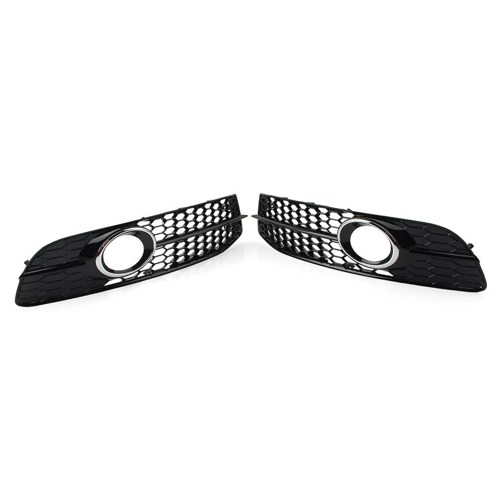 Honeycomb Hex Mesh Grill Cover for Audi A6 C6 (2008–2011) Chrome