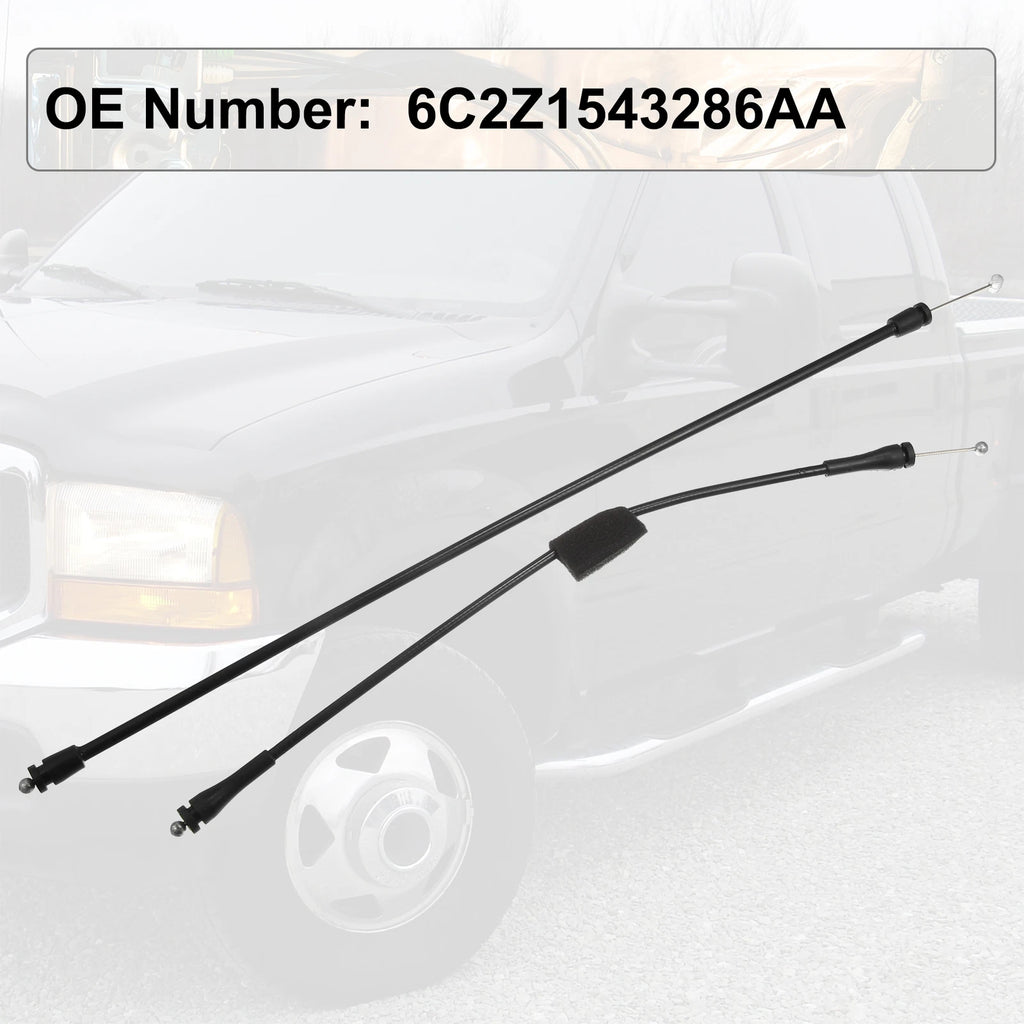 2X Door Latch Lock Connecting Rod Cable for Ford E150 E250 E350 (2000–2014)