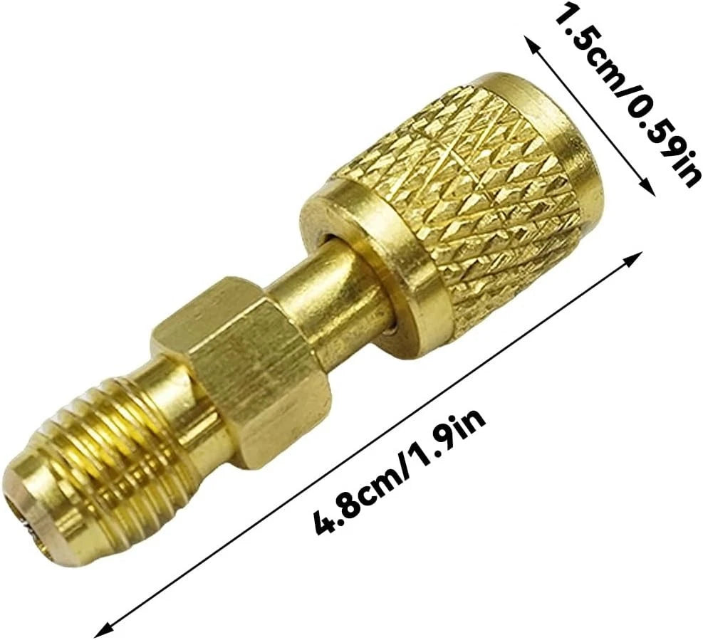 14 SAE Female Male Thread Adapter for R32 R454B Cylinder Cooling