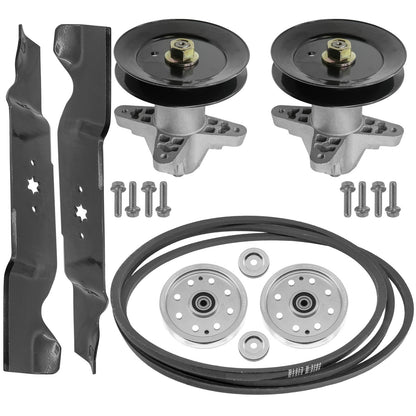 Spindle Assembly with Blade Pulley Belt for Cub Cadet MTD 54 Inch (2000–)