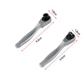 Set of 2 Ratchet Socket Wrenches with Hex Bit and Quick Release