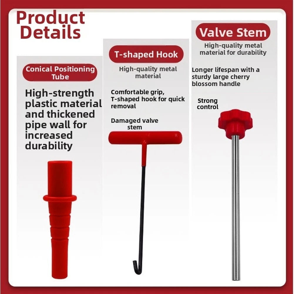 Set of 4 Tire Valve Stem Tools for Quick Installation