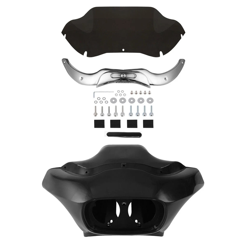 Inner Outer Fairings Windshield Trim for Harley Road Glide (1998–2013)