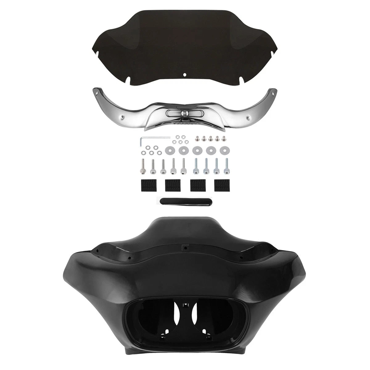 Inner Outer Fairings Windshield Trim for Harley Road Glide (1998–2013)