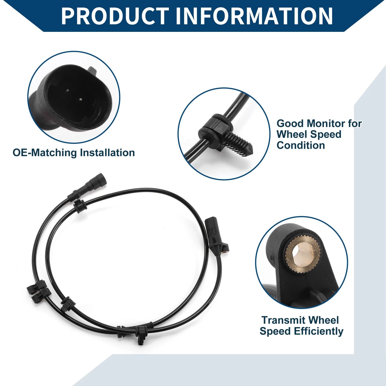 ABS Wheel Speed Sensor No. 4860038AA for Chrysler PT Cruiser (2001–2002)