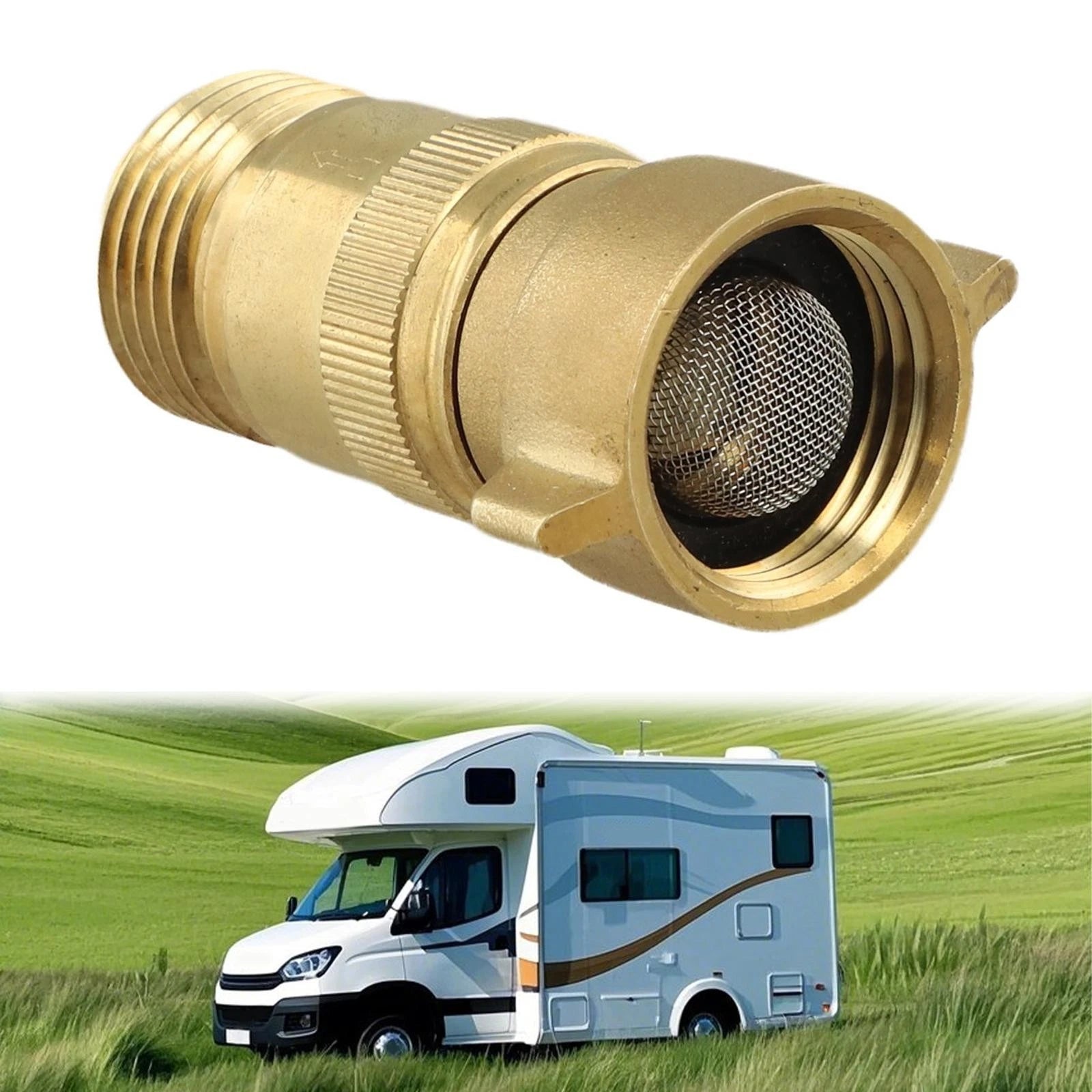 Trailer Water Regulator for RVs (Hand-tight Installation)