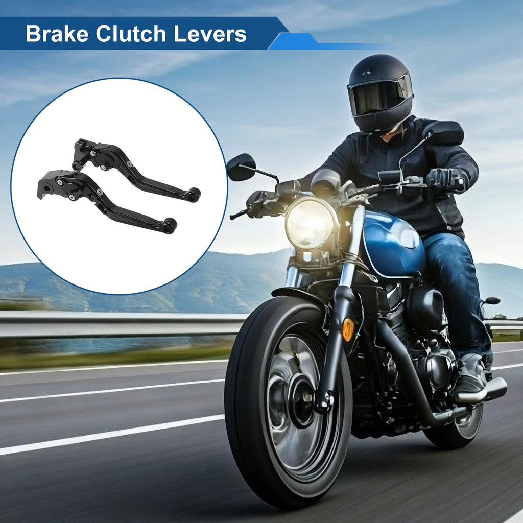 Adjustable Brake Clutch Levers for Yamaha YZF R1 (2009–2014) - Solid Black
