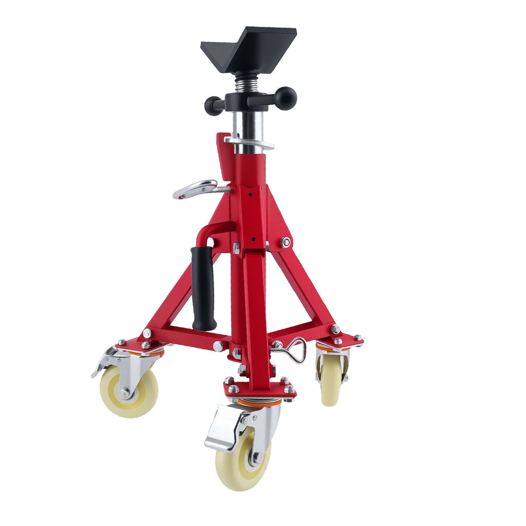Adjustable V-Head Pipe Jack Stand for Universal (20-37 inch, 882 lbs Capacity)