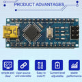 3PCS Presoldered Arduino Boards Compatible with ATMEGA328P