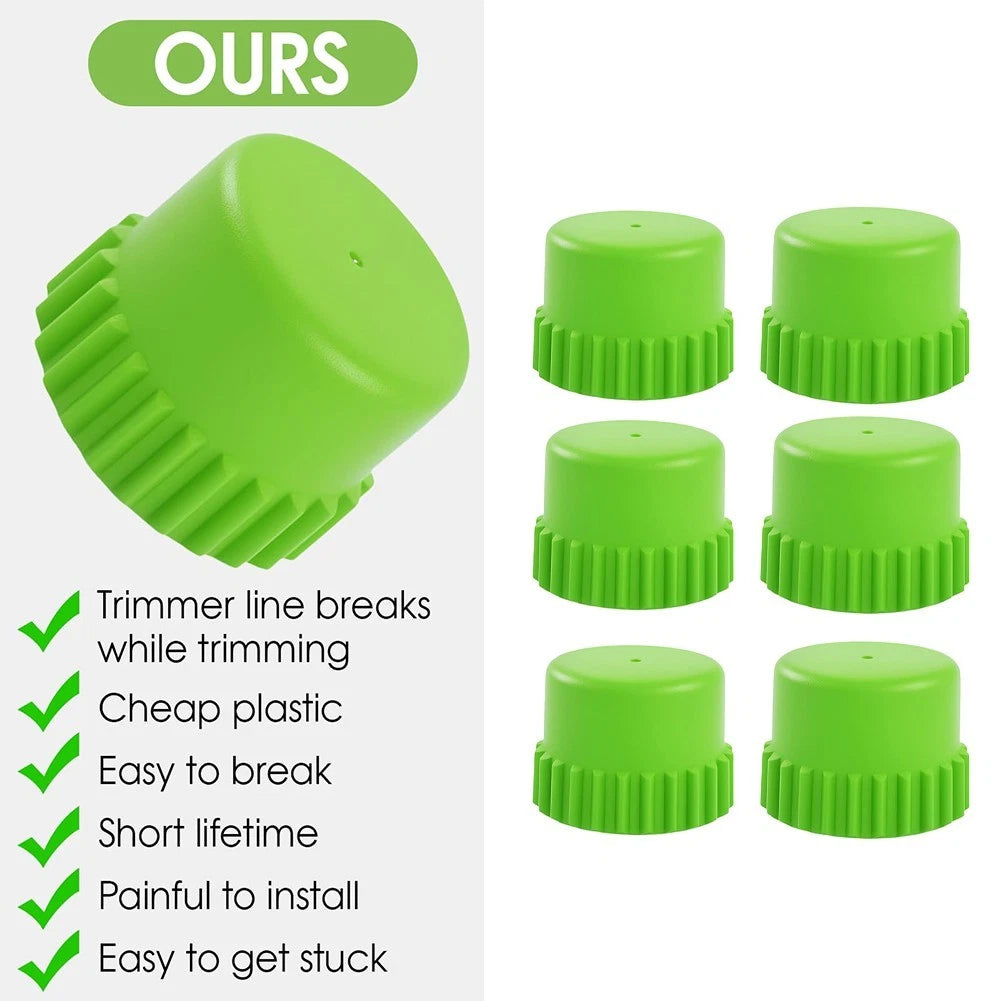 6-Pack Bump Feed Cap SB00L00 for Greenworks 80V ST80L200 40V 24V Trimmers