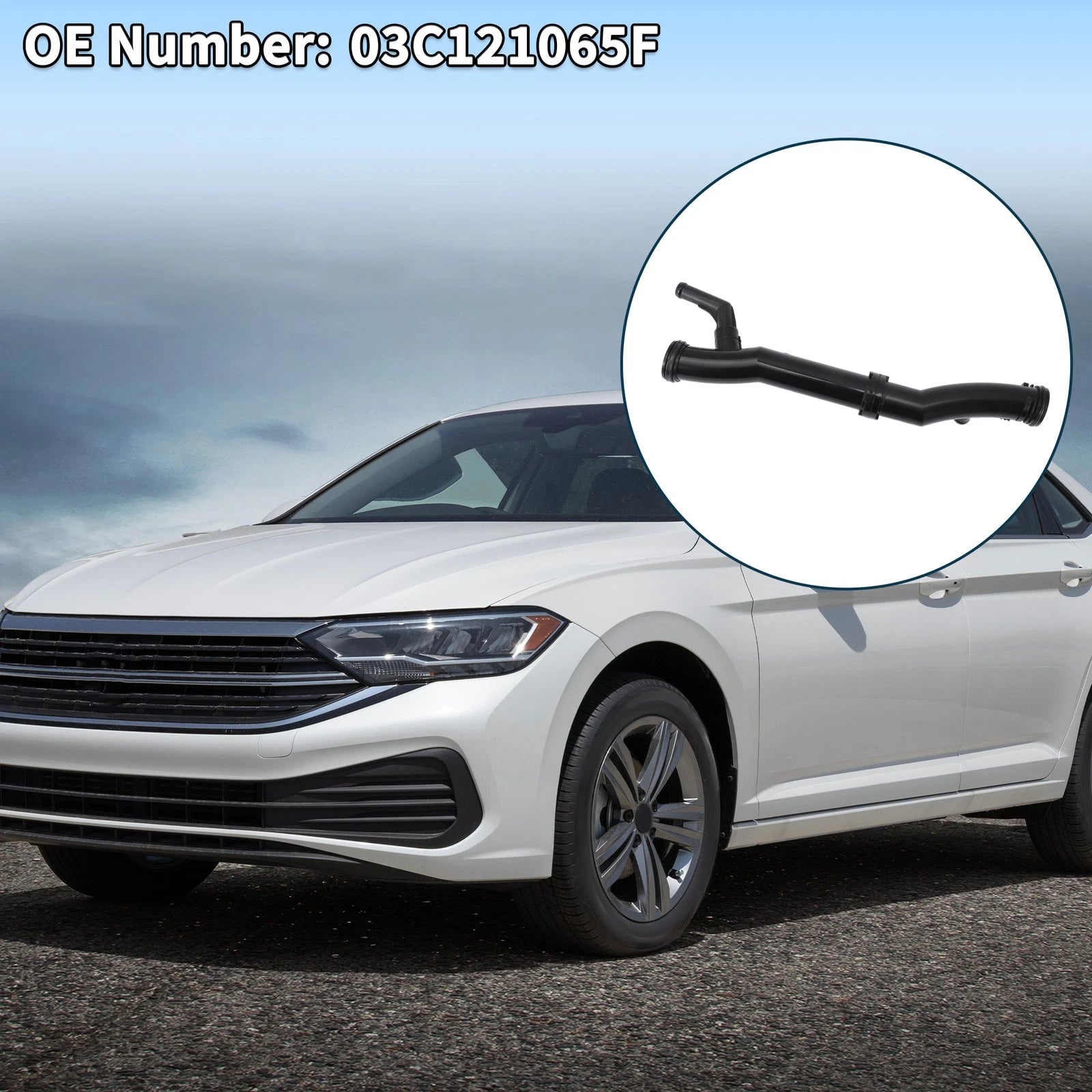 Radiator Hose Coolant Pipe Replacement for Volkswagen Jetta (2011–2014)
