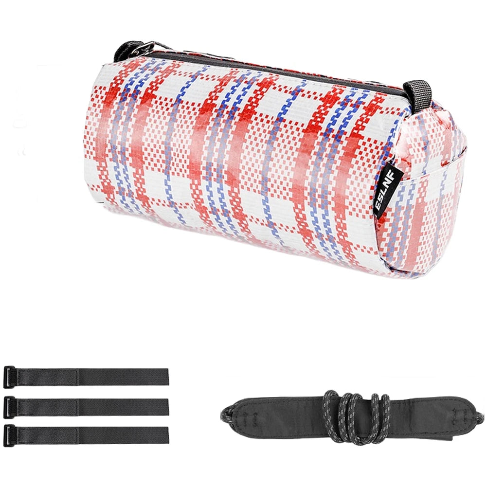 Lightweight Waterproof Bicycle Handlebar Bag Red (22cm x 10cm)