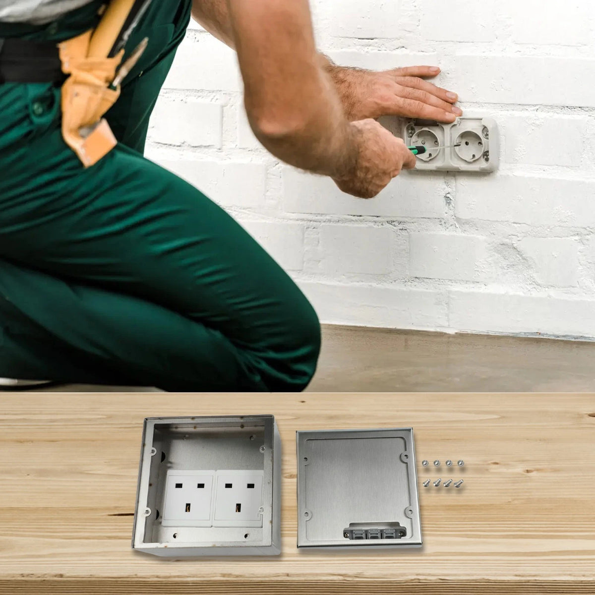 Sealed Design Embedded Socket Box for Electrical Safety and Durability