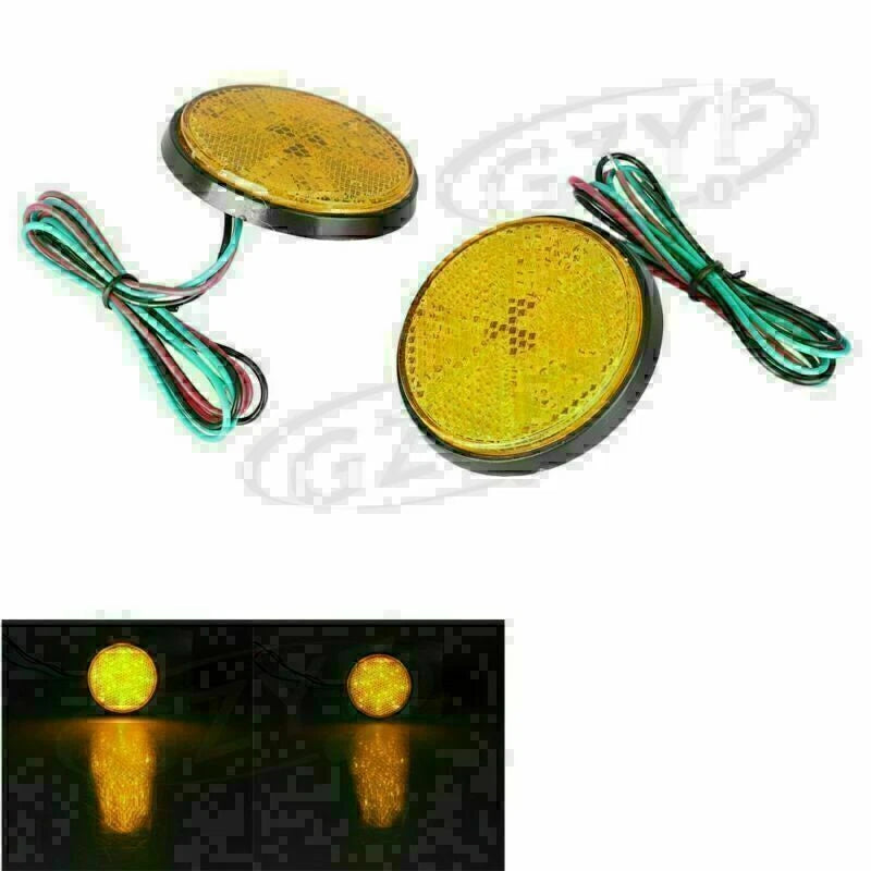 2X LED Reflector Rear Tail Brake Stop Marker Light for Car Truck