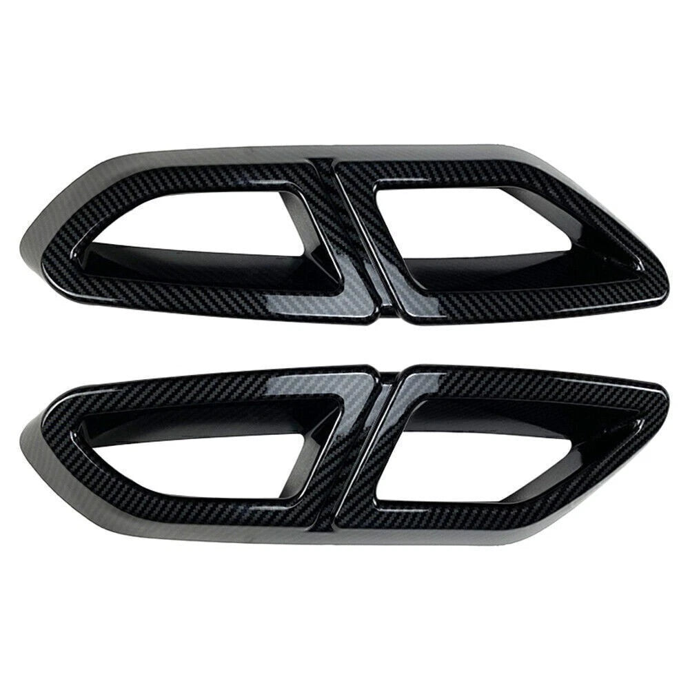 Rear Exhaust Muffler Tail Pipe Cover for VW Passat B8 (2016–2019) Carbon Fiber