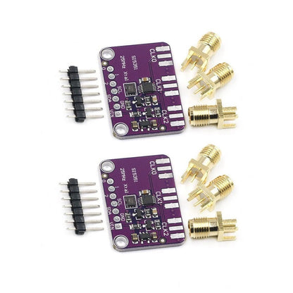 2X SI5351 Signal Source Board for Tunable Frequency Output (8 kHz to 160 MHz)