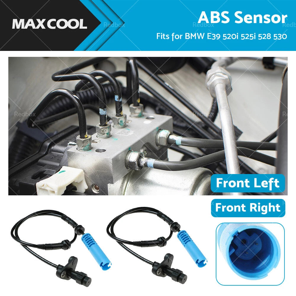2X Front ABS Wheel Speed Sensor for BMW E39 (1997–2003) 34526756375