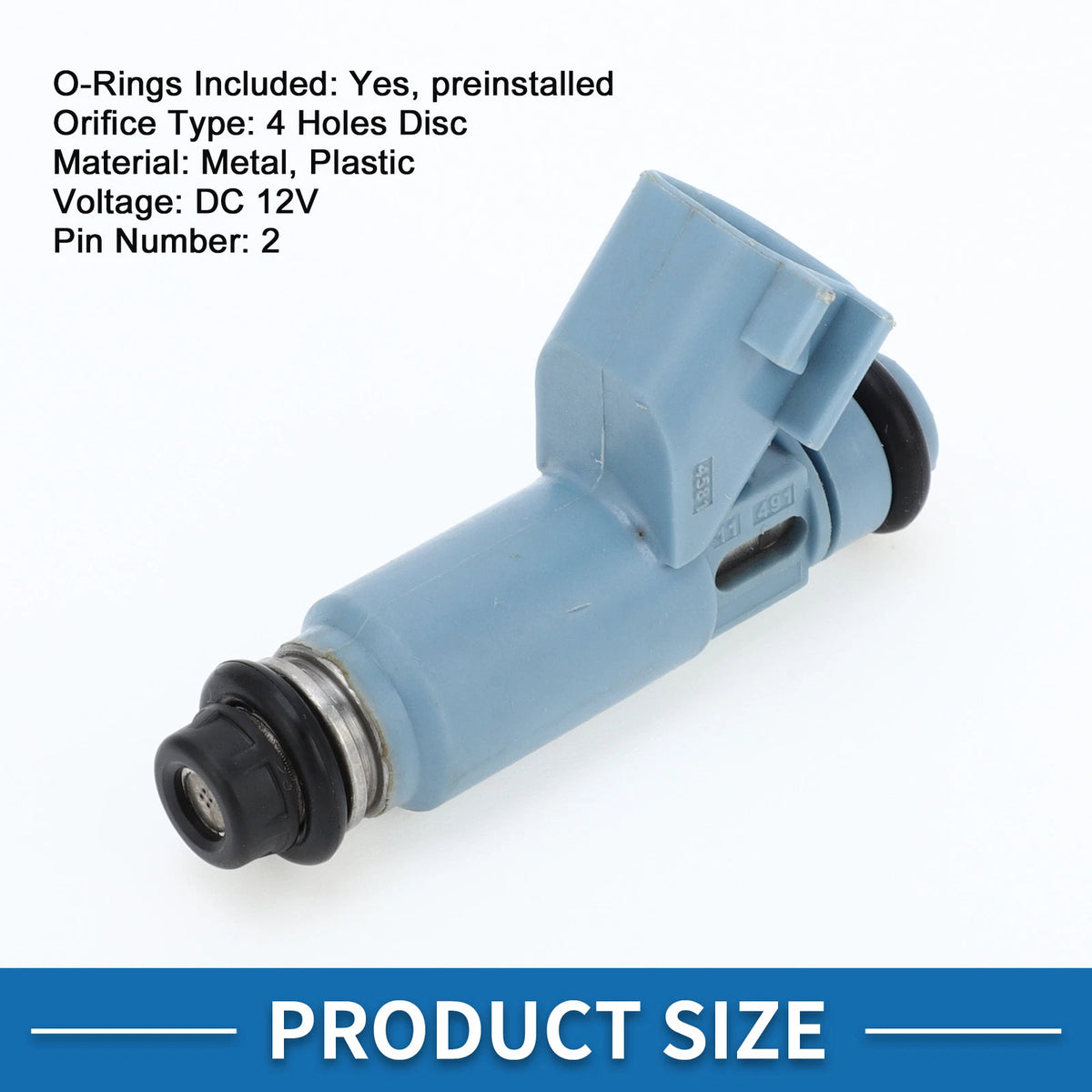 Fuel Injector No. 3W4Z-9F593-AA for Lincoln LS (2003–2004) 3.0L Blue 1 Pc