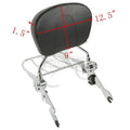 Chrome Sissy Bar Backrest Rack Docking Hardware Kit for Harley Touring (2014–2024)