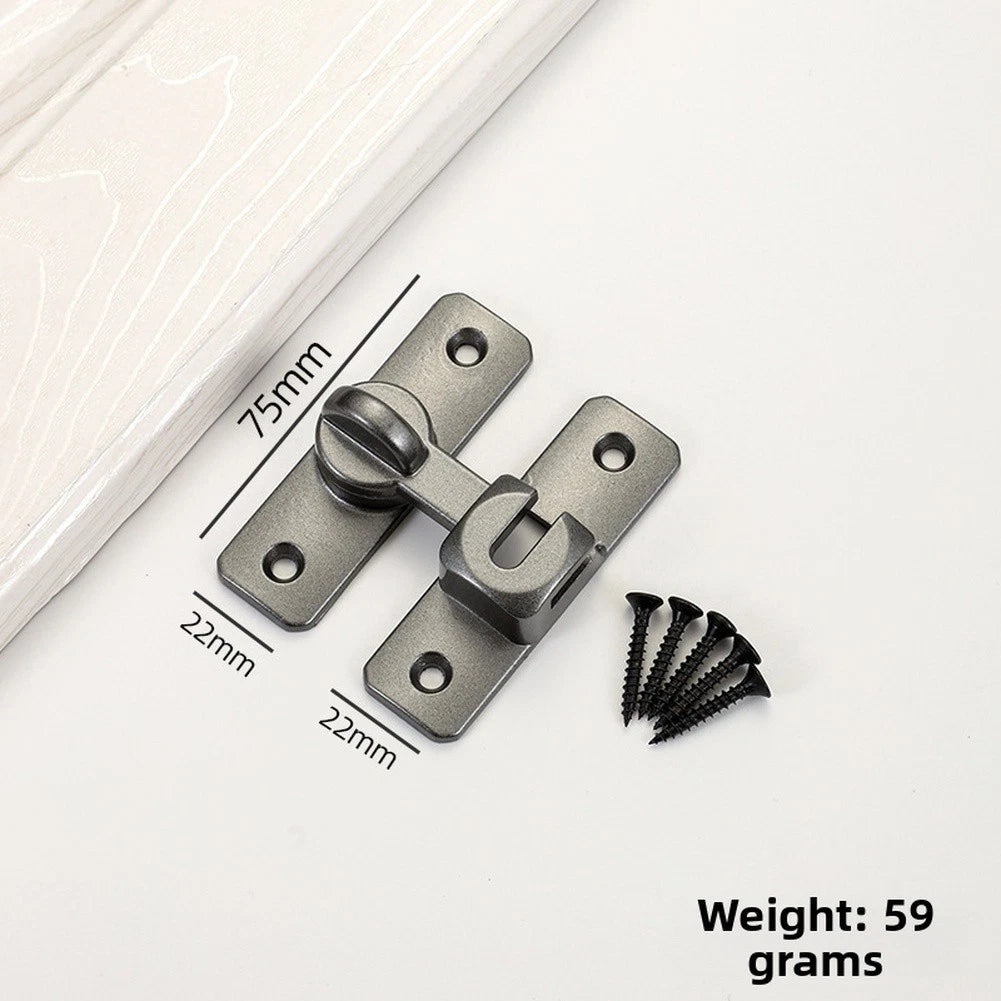 6 Piece Aluminum Alloy Latch Locks for Doors Cabinets Garages